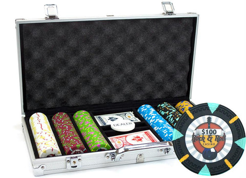 300Ct Claysmith Gaming 'Rock & Roll' Chip Set in Aluminum