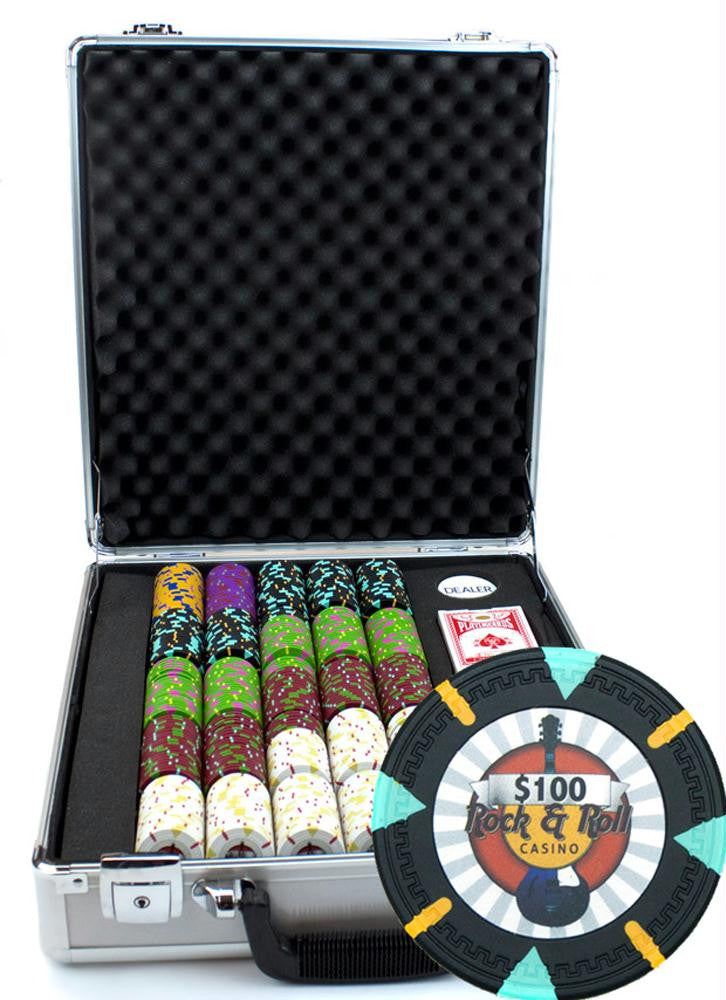 500Ct Claysmith Gaming 'Rock & Roll' Chip Set in Claysmith