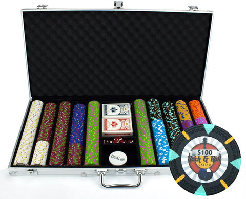 750Ct Claysmith Gaming 'Rock & Roll' Chip Set in Aluminum