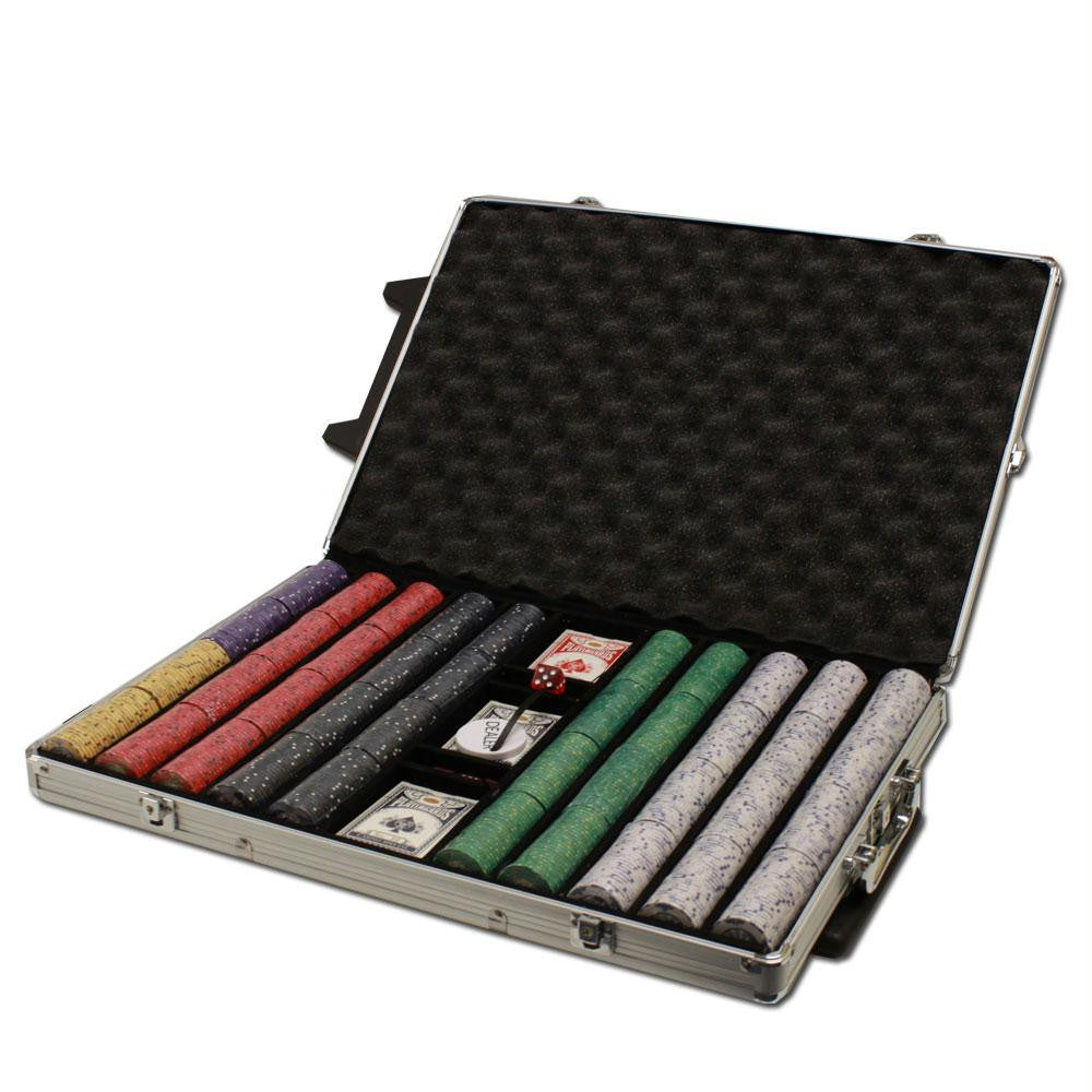 1000 Ct Custom Breakout Scroll Chip Set - Rolling Case