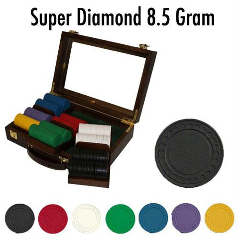 Custom Breakout 300 Ct Super Diamond Chip Set - Walnut