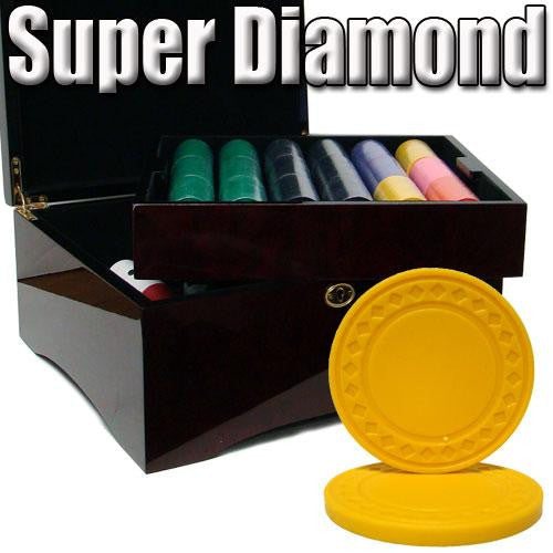 Standard Breakout 750 Ct Super Diamond Chip Set - Mahogany