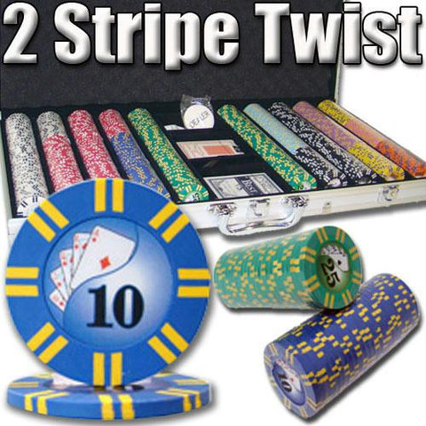 750 Ct - Custom Breakout - 2 Stripe Twist 8 G - Aluminum