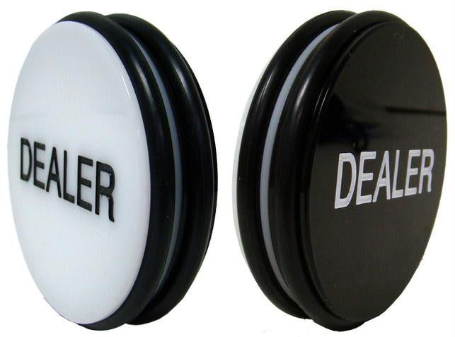 2 Sided Black-White 3" Dealer Puck