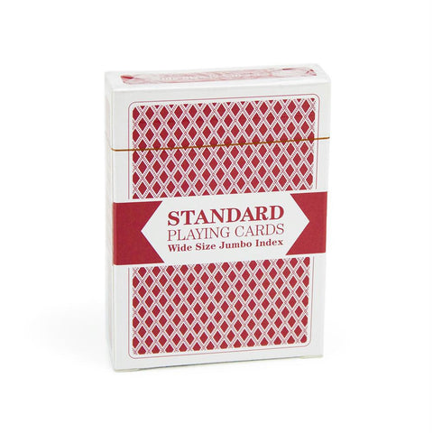 Red Deck, Brybelly Playing Cards (Wide Size, Jumbo-Index)