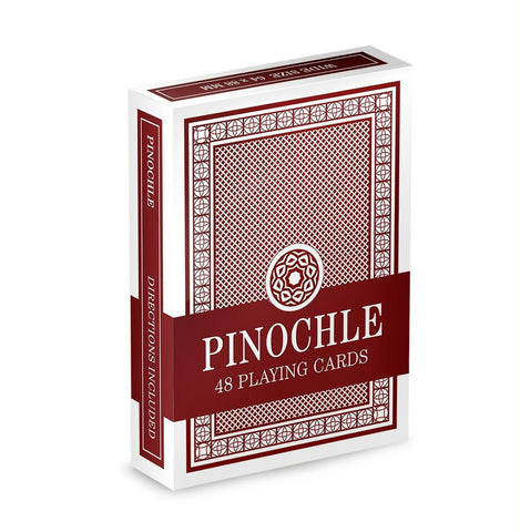 Single Red Deck Pinochle Playing Cards