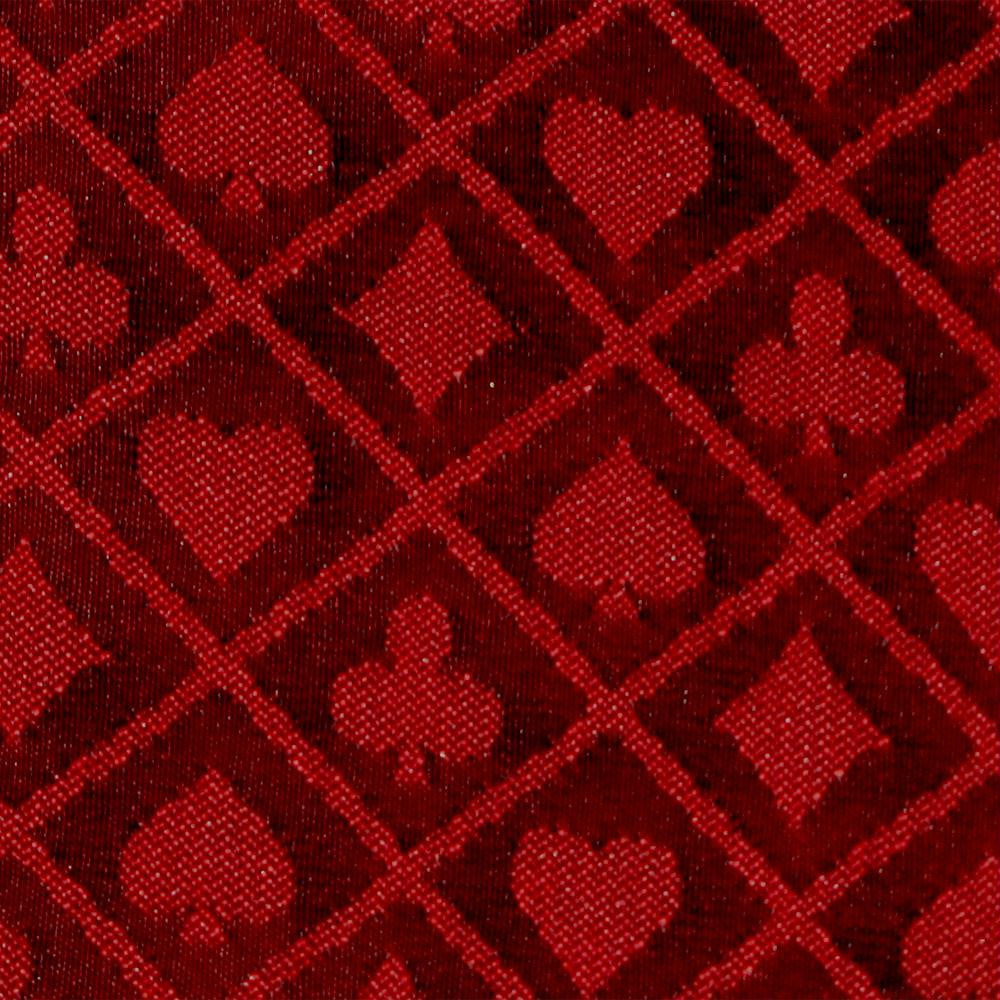 10' Section of Red Two-Tone Poker Table Speed Cloth