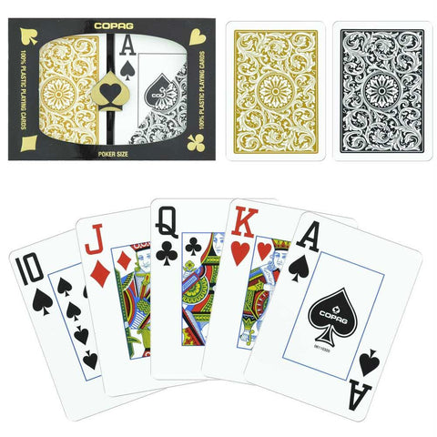 Copag 1546 Poker Black-Gold Jumbo