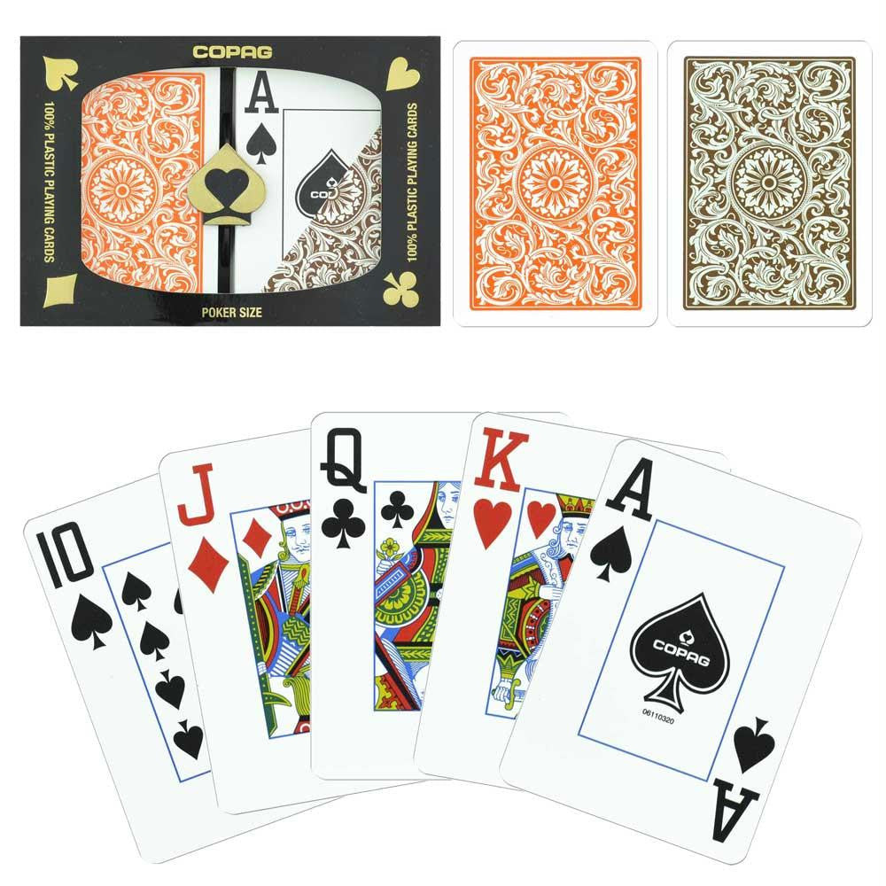 Copag 1546 Poker Orange-Brown Jumbo