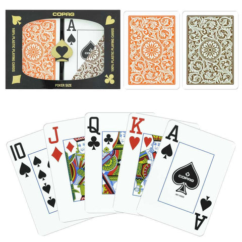 Copag 1546 Poker Orange-Brown Jumbo