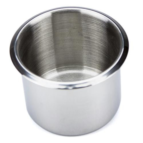 Small, Standard Stainless Steel Drop In Cup Holder