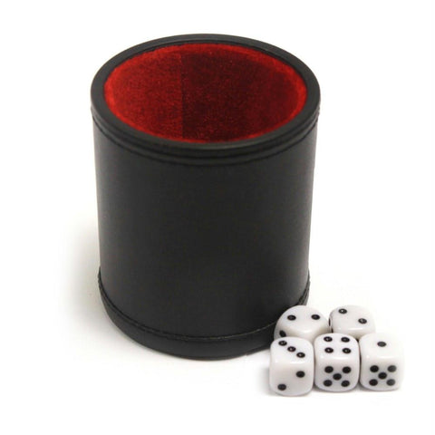 Professional Dice Cup with Five Dice