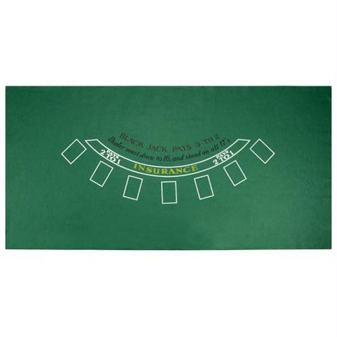 Green Blackjack Table Felt