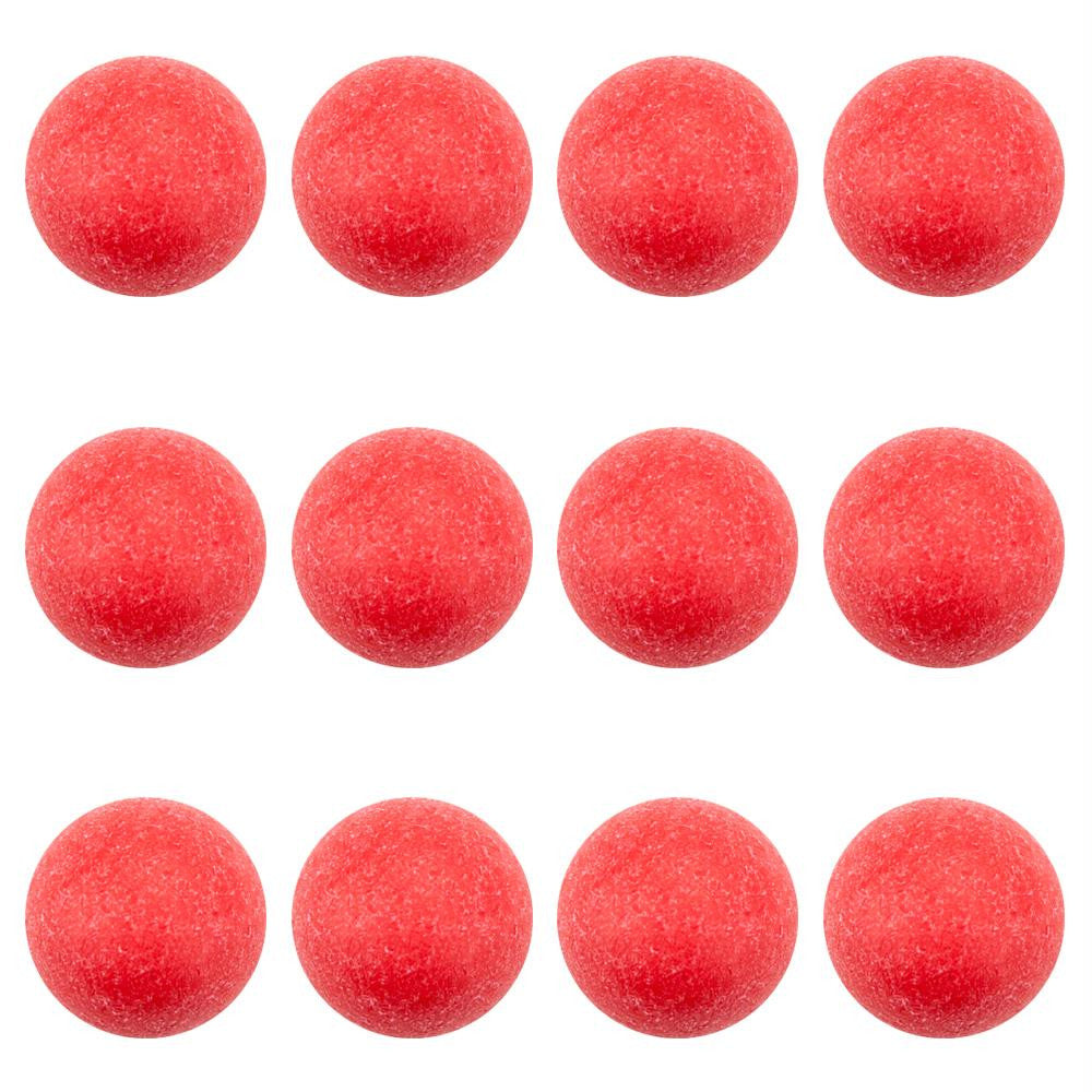 Pack of 12 Red Textured Foosballs