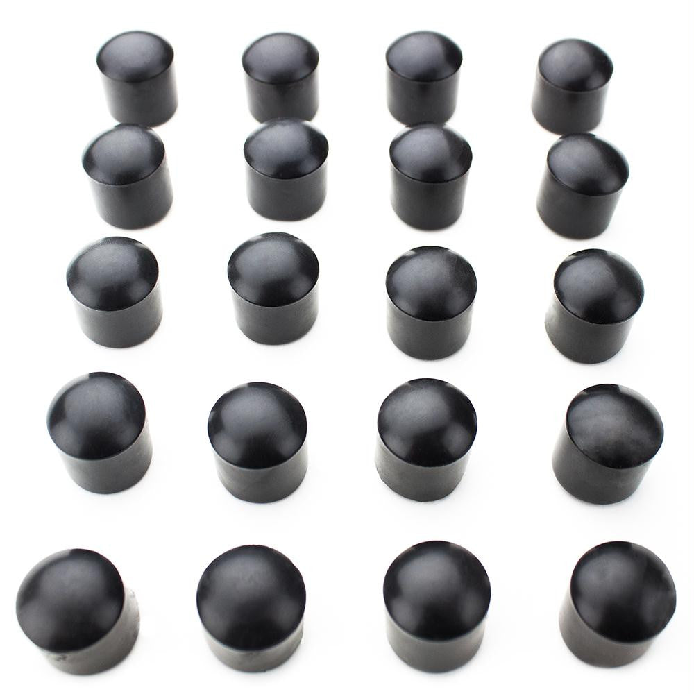 Pack of 20 Safety End Caps for Standard Foosball Tables