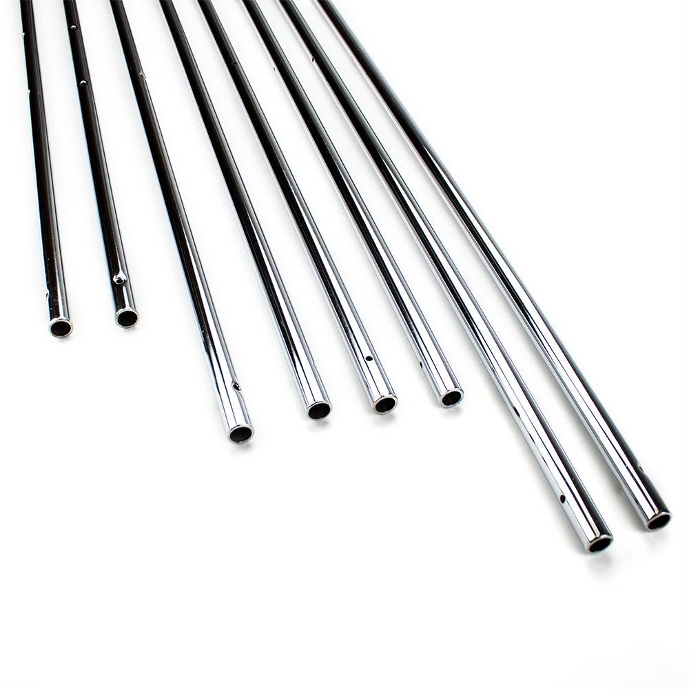 Set of 8 Hollow 5-8" Steel Rods for Standard Foosball Tables