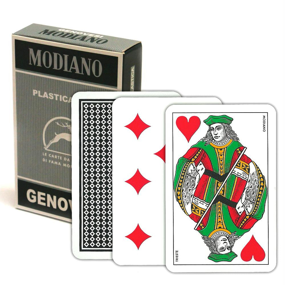 Genovesi 100% Plastic Modiano Playing Cards