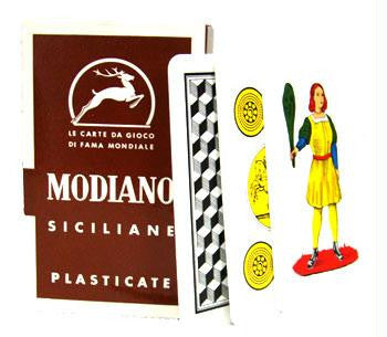 Deck of Siciliane 96-38 Italian Regional Playing Cards