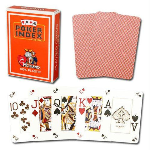 Modiano Poker Index - Orange