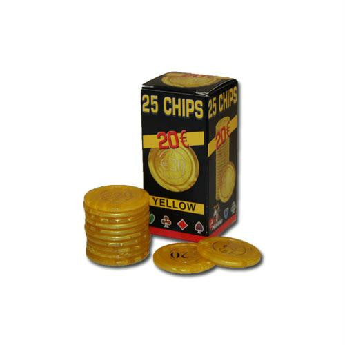 25 Pack of Modiano Composite Chips 4 gram - &euro;20