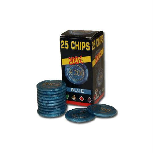 25 Pack of Modiano Composite Chips 4 gram - &euro;200