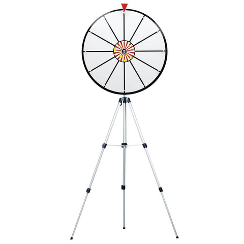 24" White Dry Erase Prize Wheel w- Floor Stand