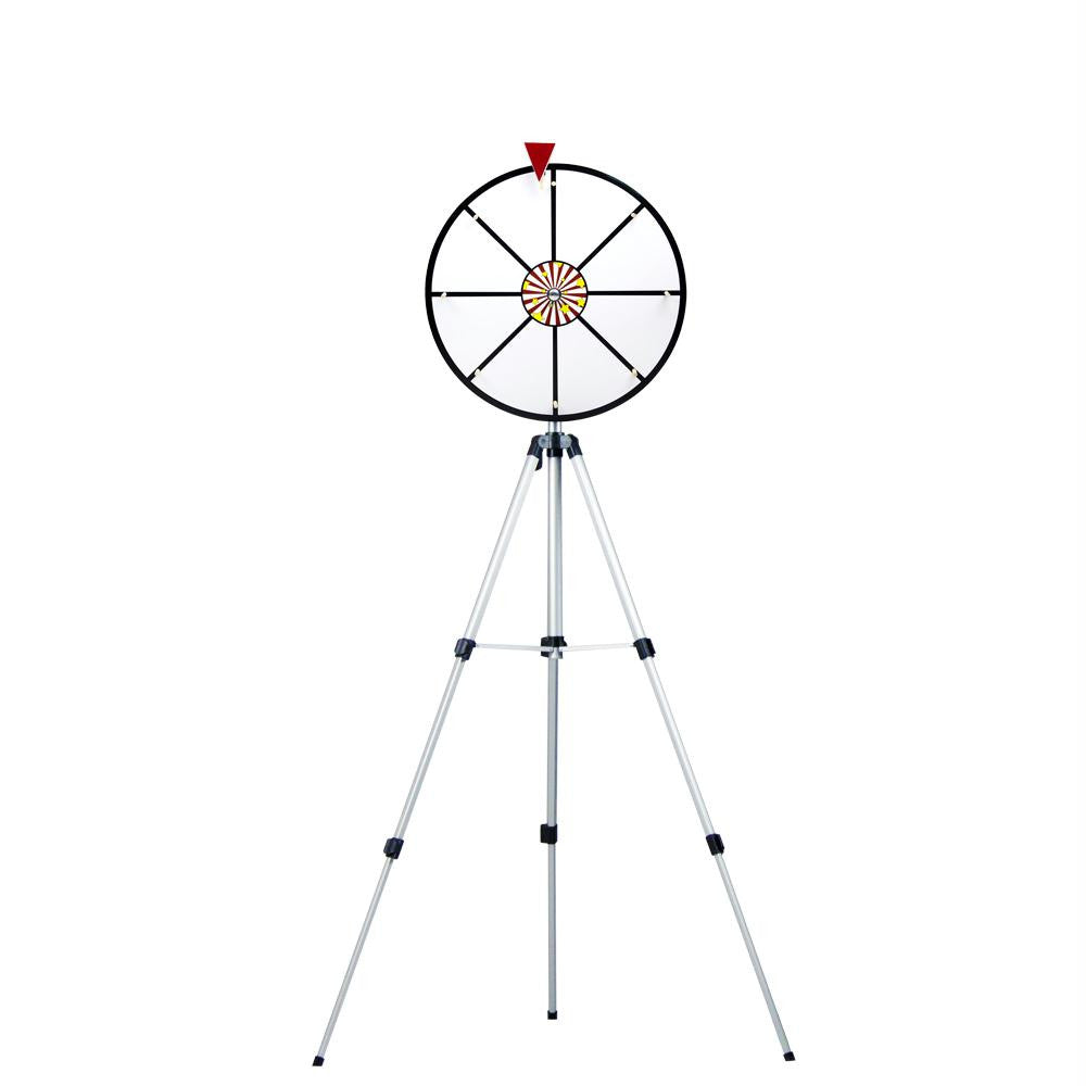 16" White Dry Wheel Prize Wheel w- Floor Stand