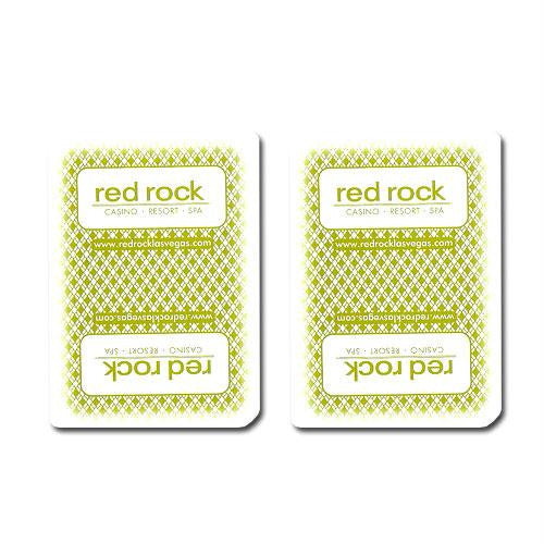 Single Deck Used in Casino Playing Cards - Red Rock