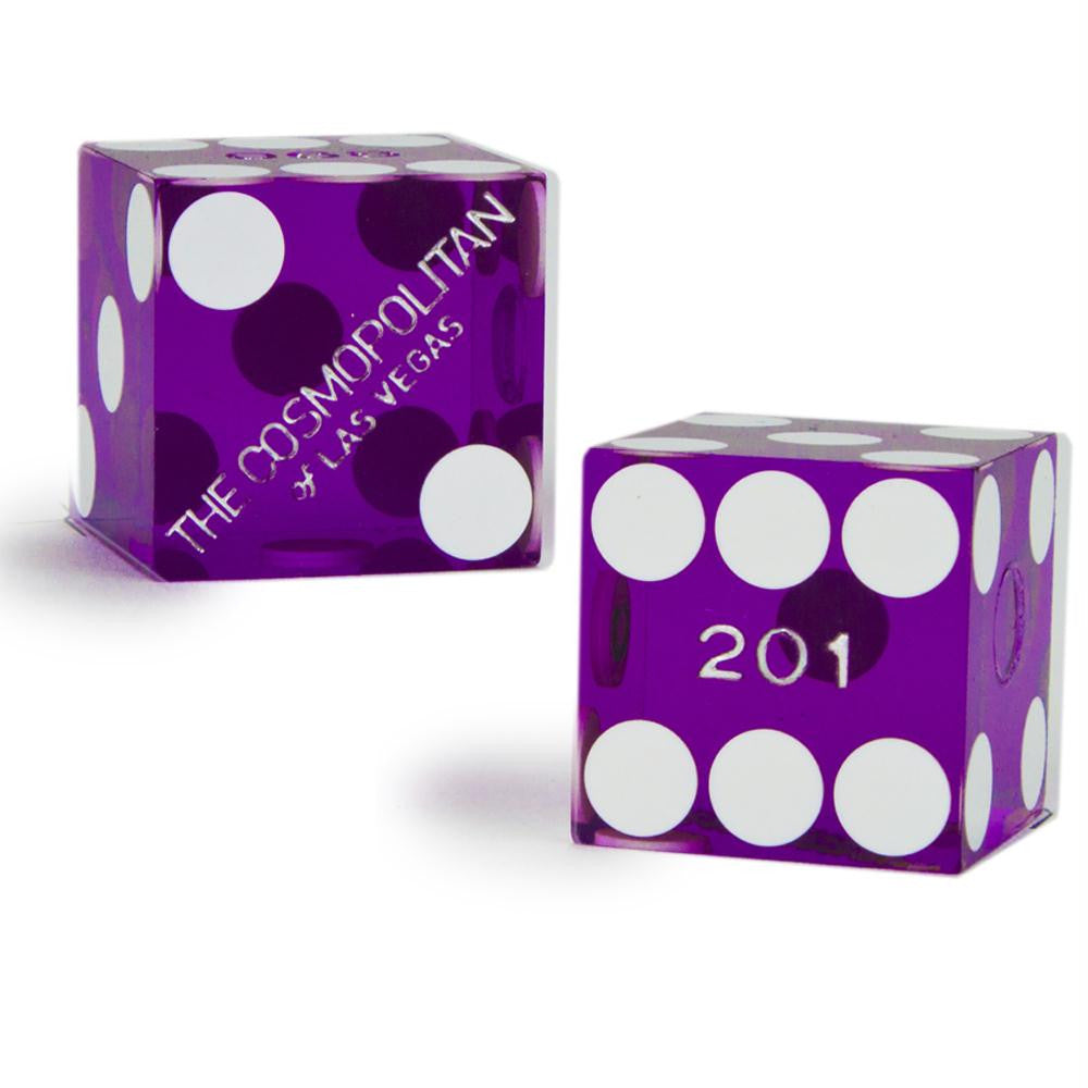 Pair (2) of Cosmopolitan 19 MM Official Casino Dice