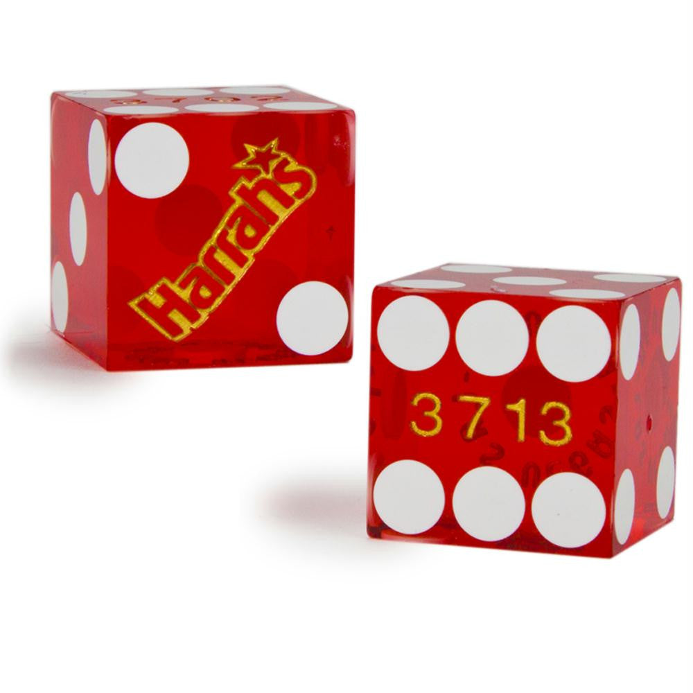 Pair (2) of Harrah's 19 MM Official Casino Dice