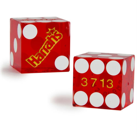 Pair (2) of Harrah's 19 MM Official Casino Dice