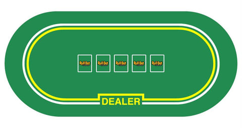 Rollout Gaming Poker w- Dealer Table Top