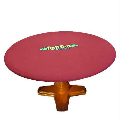 Rollout Gaming Red-Green Neoprene Playing Surface - Round