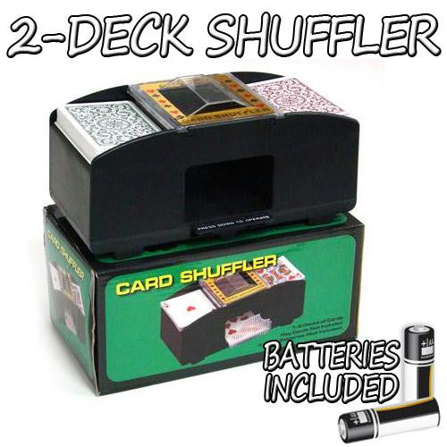 2 Deck Playing Card Shuffler w- Batteries