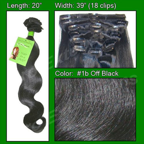 #1b Off Black - 20 inch Body Wave