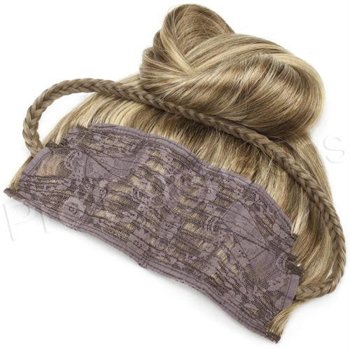 #4-27 Choc. Brown-Dark Golden Blonde - 20 inch Braided Tiara