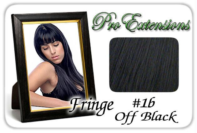 #1b Off Black Pro  Fringe Clip In Bangs