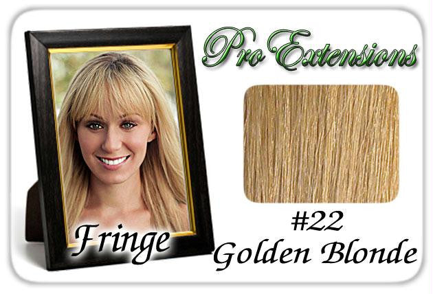 #22 Golden Blonde Pro  Fringe Clip In Bangs