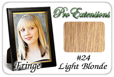 #24 Light Blonde Pro  Fringe Clip In Bangs