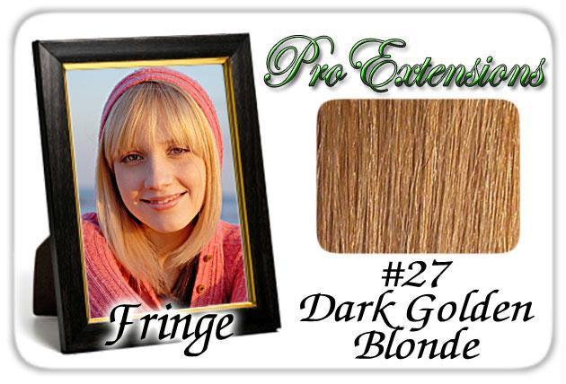 #27 Dark Golden Blonde Pro  Fringe Clip In Bangs