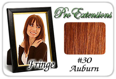 #30 Auburn Pro  Fringe Clip In Bangs