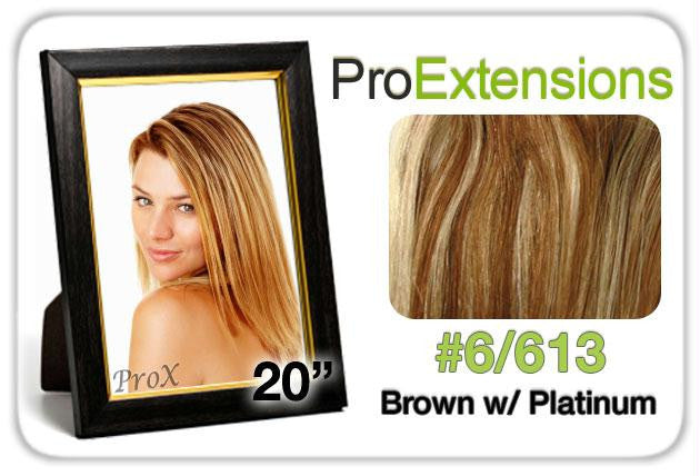 Pro Lace 20", #6-613 Chestnut Brown w-Platinum Highlights