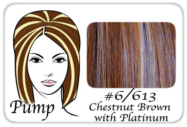 #6-613 Chestnut Brown w- Platinum Pro Pump - Tease With Ease