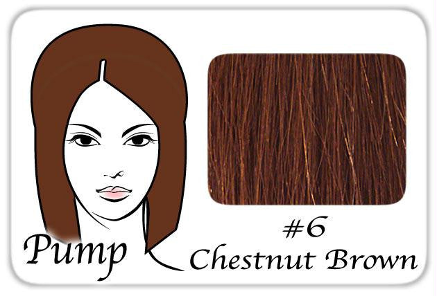 #6 Medium Chestnut Brown Pro Pump - Tease With Ease