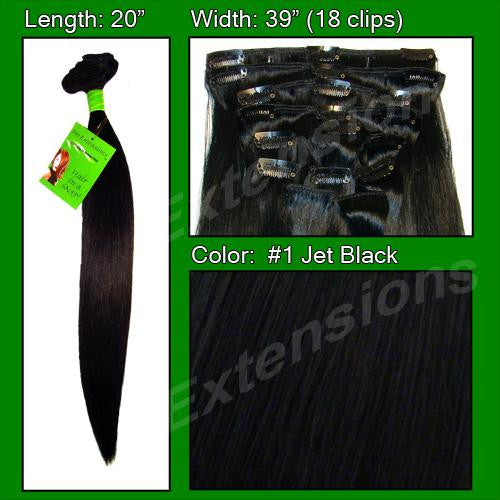 #1 Jet Black - 20 inch Remi