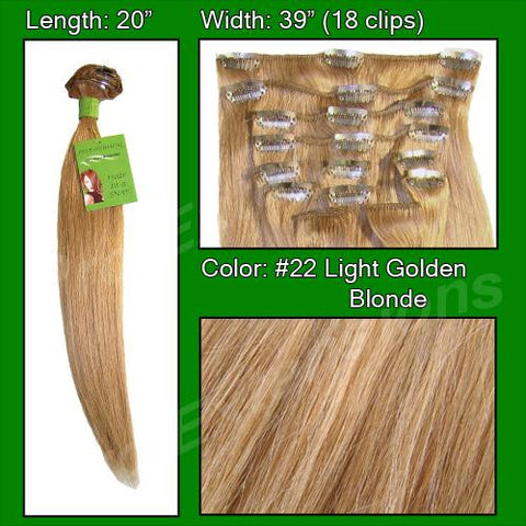 #22 Medium Blonde - 20 inch Remi