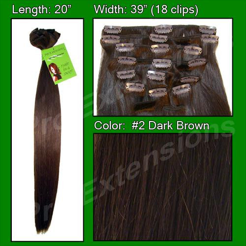 #2 Dark Brown - 20 inch Remi