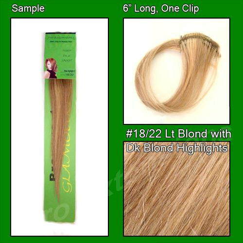 #18-22 Light Blonde w- Dark Blonde Highlights Sample