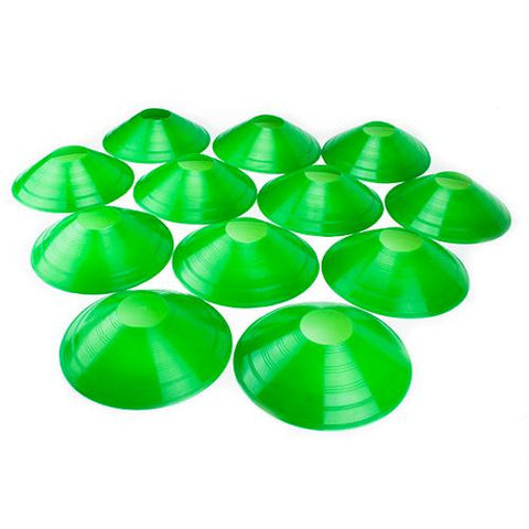 Set of 12, Two-Inch Tall Green Field Cones