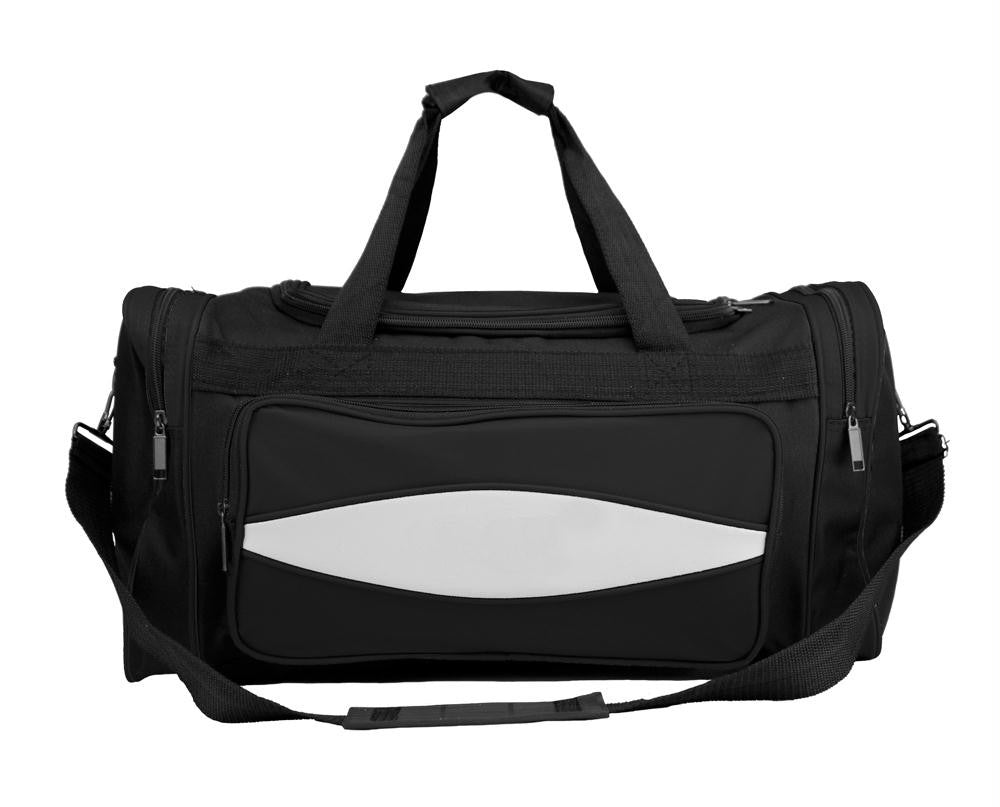 20 Inch Black 600HD Tuff Cloth Canvas Duffel Bag